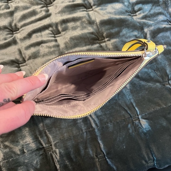 Michael Kors Yellow Studded Wristlet - Picture 3 of 6